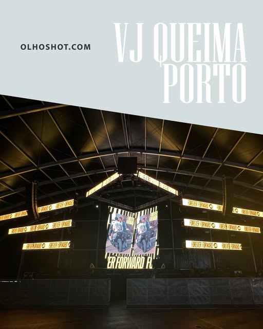 Trabalho de VJ na Queima do Porto, apresentado no Instagram da Olhoshot.